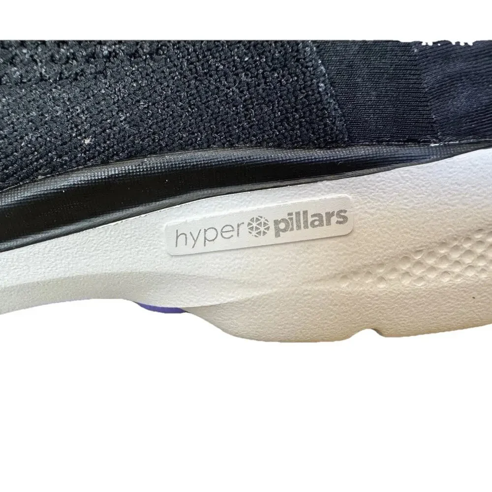 Skechers Slip-Ins Go Walk 6 Fabulous View Women's 9.5 Black Lavender NEW in box